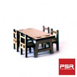 PSR 1:32, Tisch und Sthle,  Bausatz